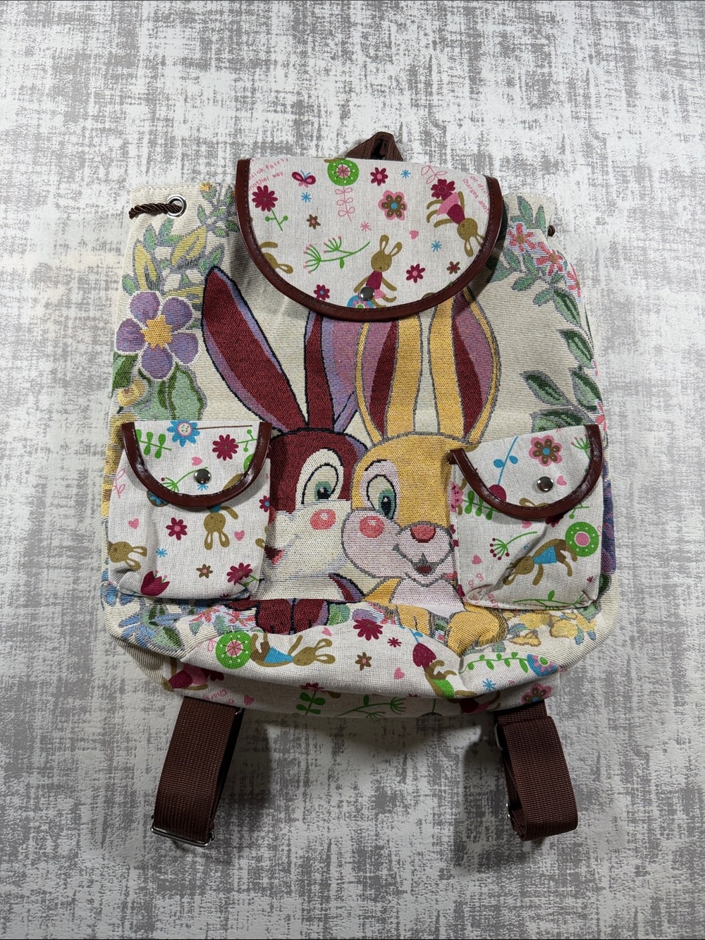 Vintage-style Disney Thumper Bunny Backpack - Canvas